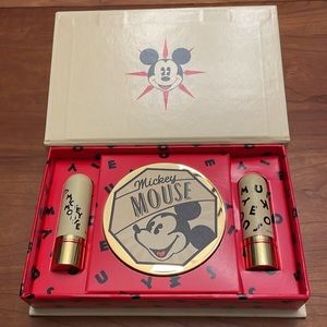 Besame’ Mickey Mouse lipstick and mirror Set Art Deco